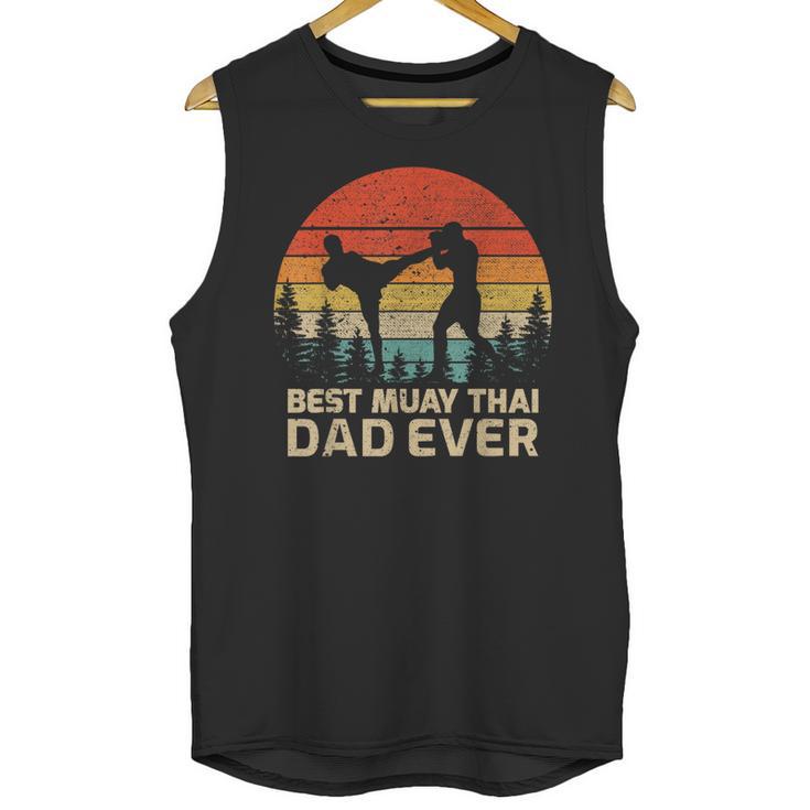 Retro Vintage Best Muay Thai Dad Ever Father's Day Unisex Tank Top