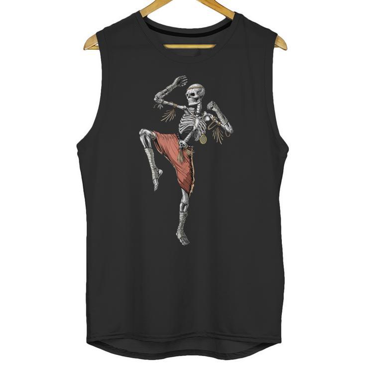Skeleton Muay Thai Boxing Karate Kickboxing Martial Arts Unisex Tank Top