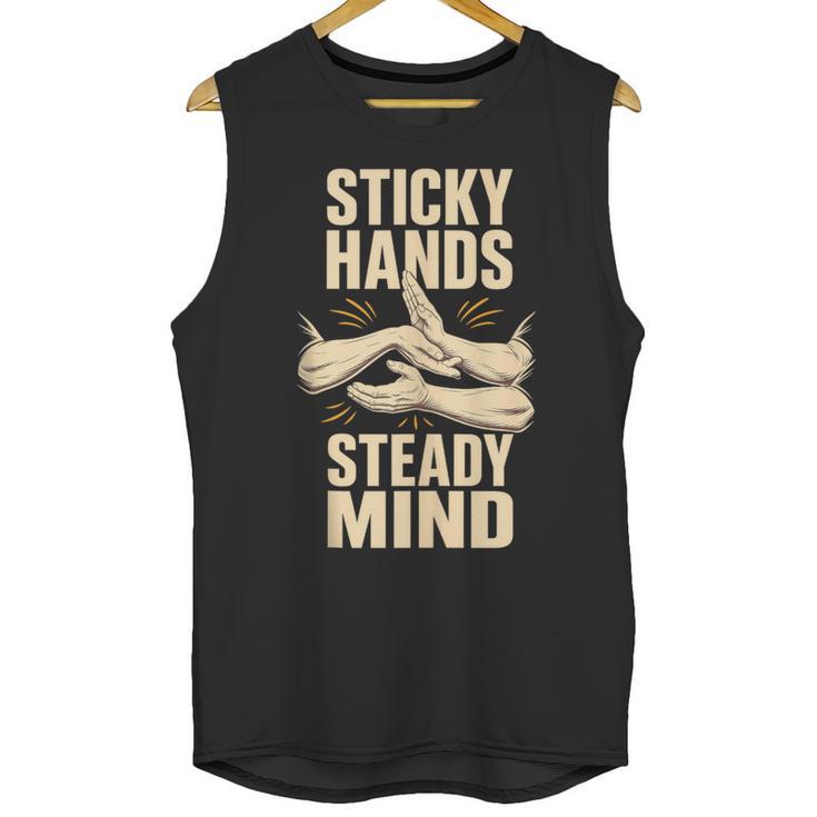 Sticky Hands Steady Mind Muay Thai Boxing Sleeveless Unisex Tank Top, trending gift Sticky Hands Steady Mind Muay Thai Boxing Sleeveless Unisex Tank Top, trending gift