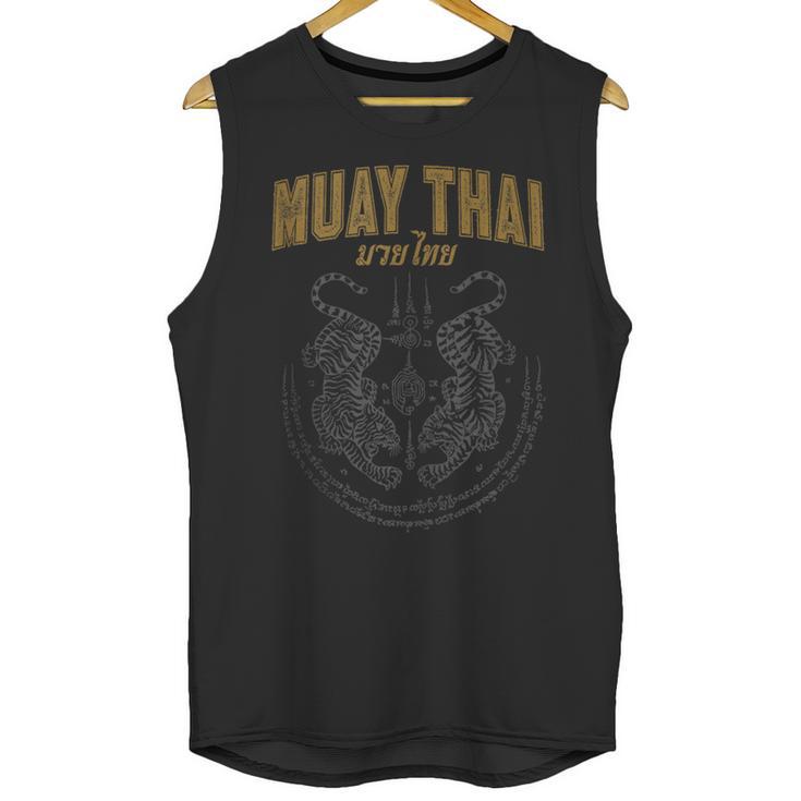 Twin Tiger Sak Yant Muay Thai Tank Top Unisex Tank Top