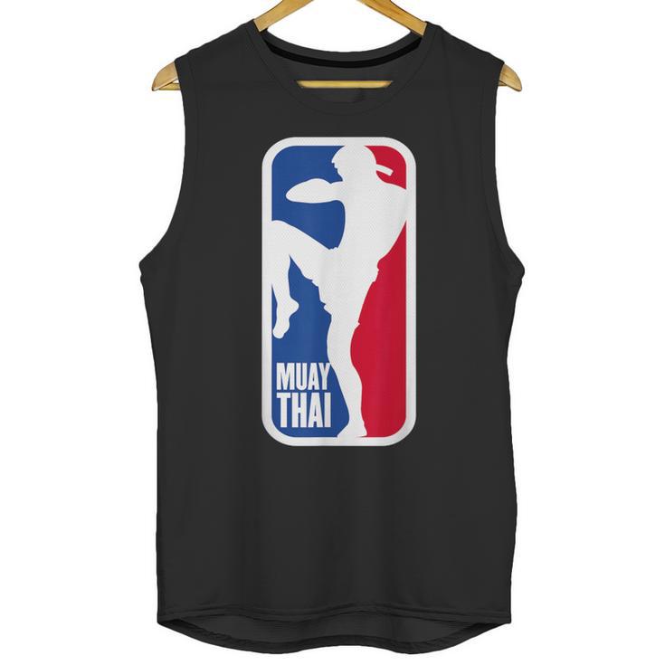 Vintage Muay Thai Fighter MMA Street Fight Kickboxing Club Unisex Tank Top