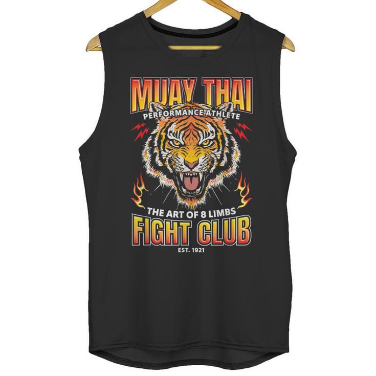 Vintage Muay Thai Twin Tiger Art Of 8 Limbs Unisex Tank Top