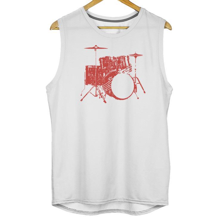 Drum Kit Drummer Band Musical Instrument Rock Music Unisex Tank Top