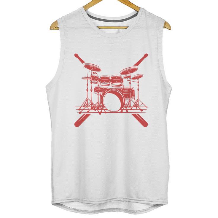 Drum Kit Percussion For Drummer Percussionist Musician Sweatshirt Unisex Tank Top