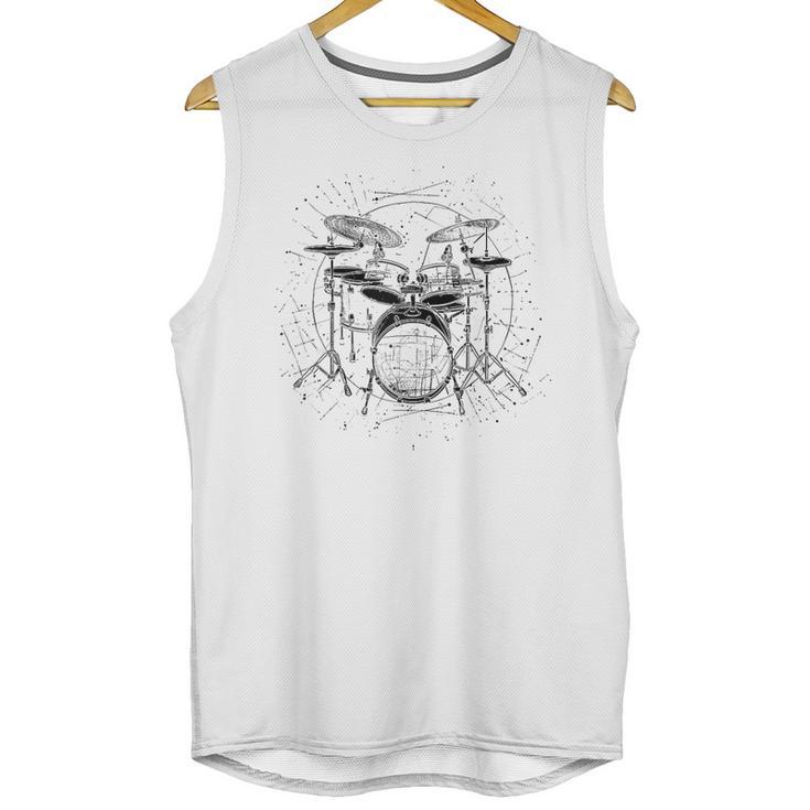 Drum Kit Raglan Baseball Tee Unisex Tank Top