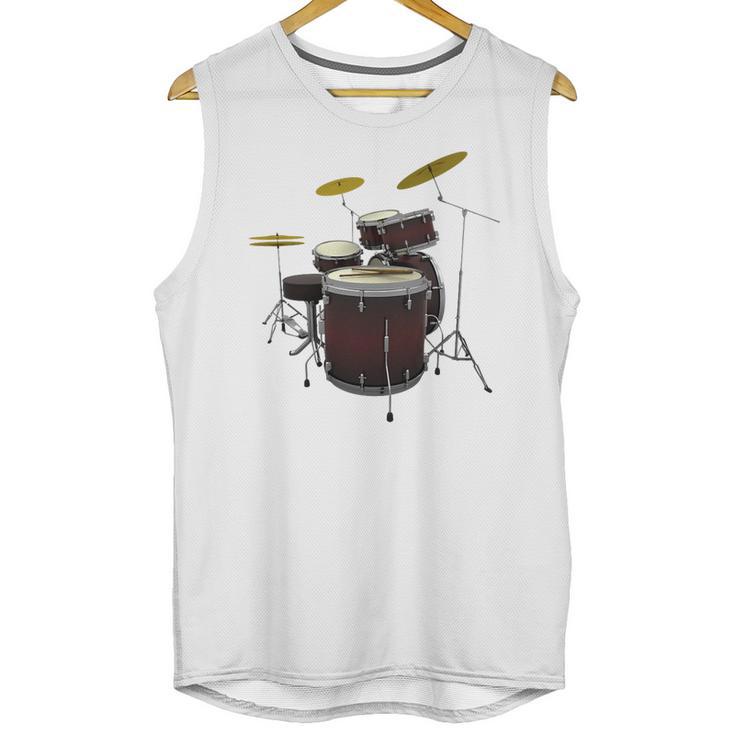 Drummer Drum Kit Premium Tri-Blend Unisex Tank Top