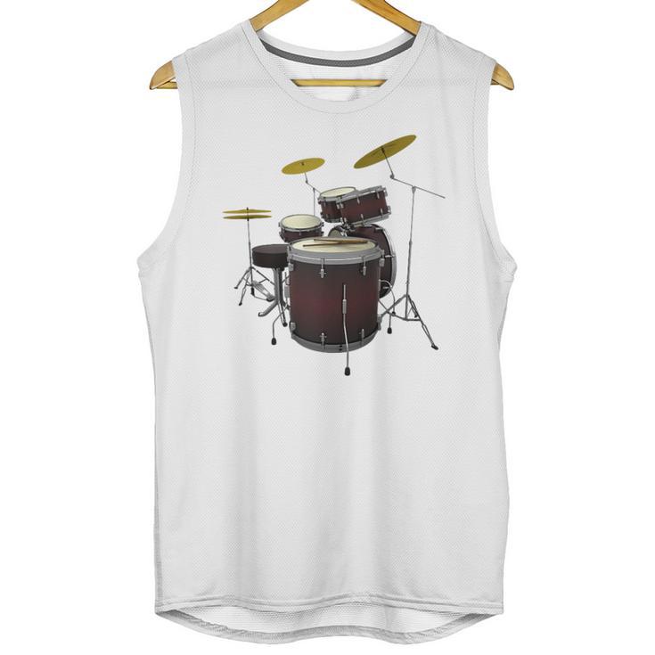 Drummer Drum Kit Raglan Baseball Tee Unisex Tank Top