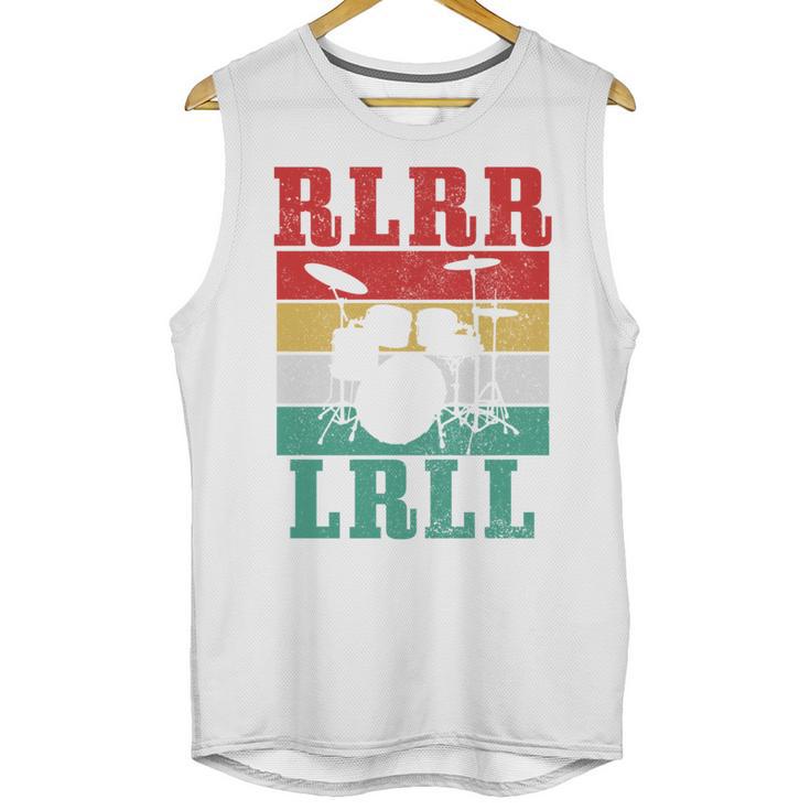 Drummer RLRR LRLL Vintage Drum Kit Sweatshirt Unisex Tank Top
