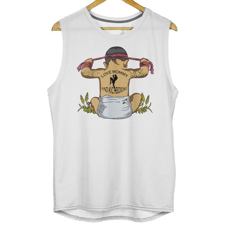 Kickboxing Muay Thai Training Fitness Baby Love Mommy Unisex Tank Top