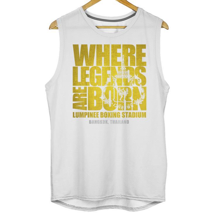 Muay Thai Lumpinee Boxing Stadium Where Legend Born Unisex Tank Top