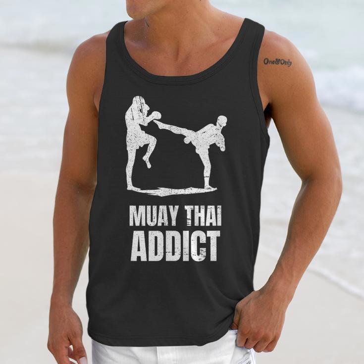 Addicted To Muay Thai Graphic Shirt Unisex Tank Top