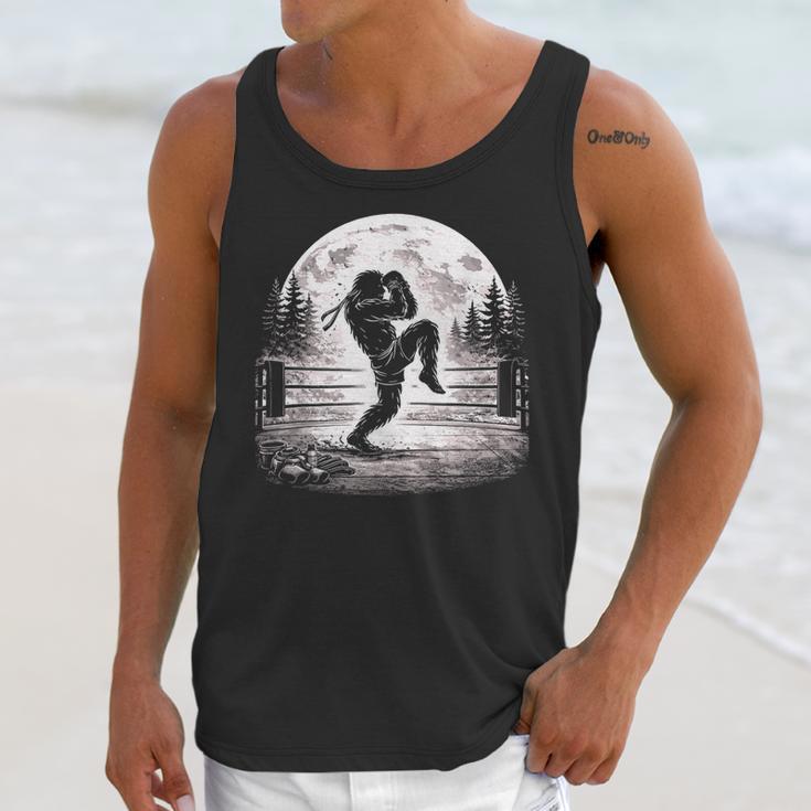 Bigfoot Muay Thai Boxer Martial Arts Sasquatch Unisex Tank Top