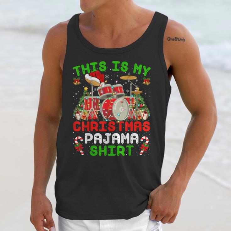 This Is My Christmas Pajama Shirt Drum Kit Christmas Unisex Tank Top This Is My Christmas Pajama Shirt Drum Kit Christmas Unisex Tank Top