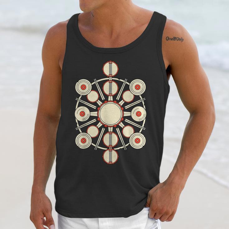 Drummer Drum Kit Mandala Percussionist Music Lover Unisex Tank Top Drummer Drum Kit Mandala Percussionist Music Lover Unisex Tank Top