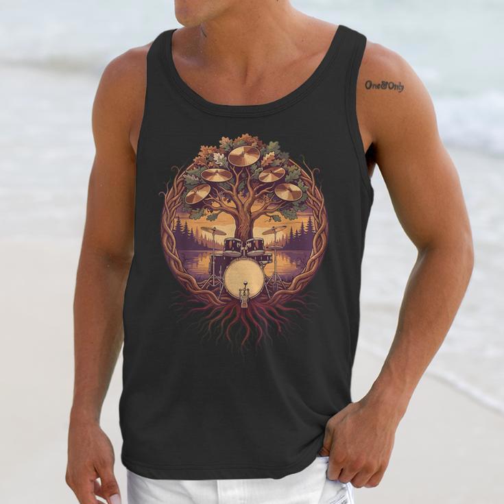 Drummer Drum Kit Musician Percussion Player Unisex Tank Top