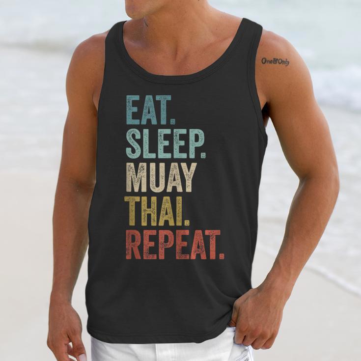 Eat Sleep Muay Thai Repeat Thai Boxing Unisex Tank Top Eat Sleep Muay Thai Repeat Thai Boxing Unisex Tank Top