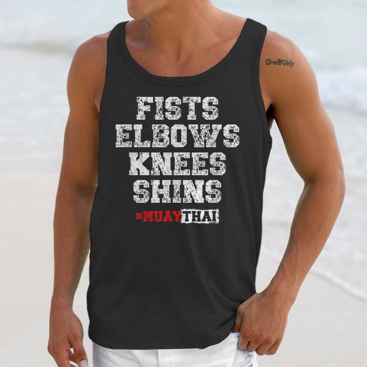 Fist Elbows Knees Shins Martial Arts Muay Thai Unisex Tank Top