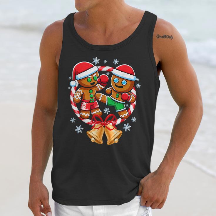 Gingerbread Cookies Christmas Fighting Muay Thai Unisex Tank Top
