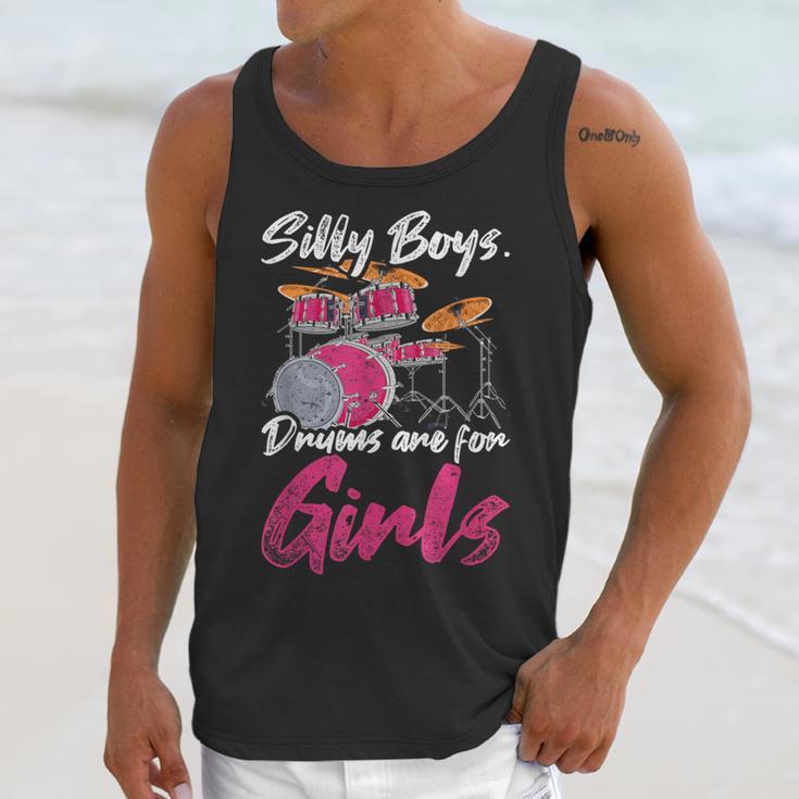 Girls Boys Kids Drummer Drum Kit Unisex Tank Top Girls Boys Kids Drummer Drum Kit Unisex Tank Top