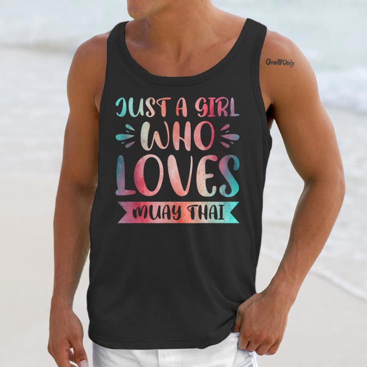Just a Girl Who Loves Muay Thai Unisex Tank Top Just a Girl Who Loves Muay Thai Unisex Tank Top