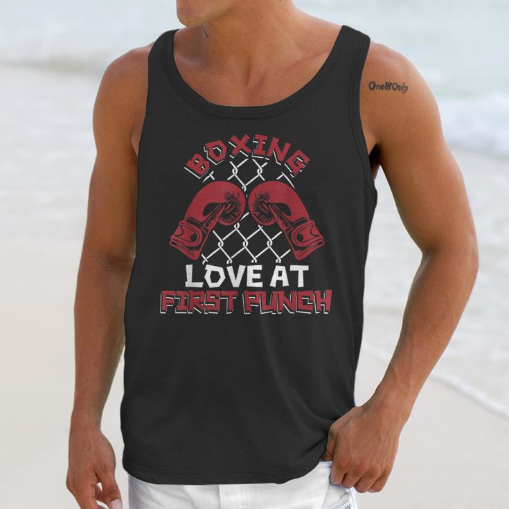 Love At First Punch Professional Boxer Muay Thai Boxing Unisex Tank Top Love At First Punch Professional Boxer Muay Thai Boxing Unisex Tank Top