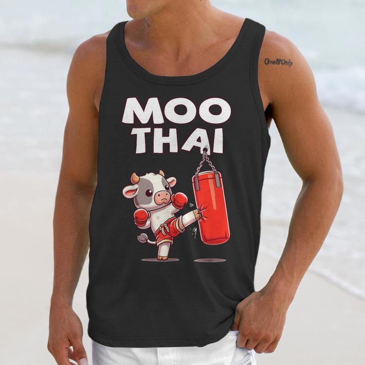 Moo Thai Muay Thai Cow Thai Boxing For Kids Muay Thai Unisex Tank Top Moo Thai Muay Thai Cow Thai Boxing For Kids Muay Thai Unisex Tank Top