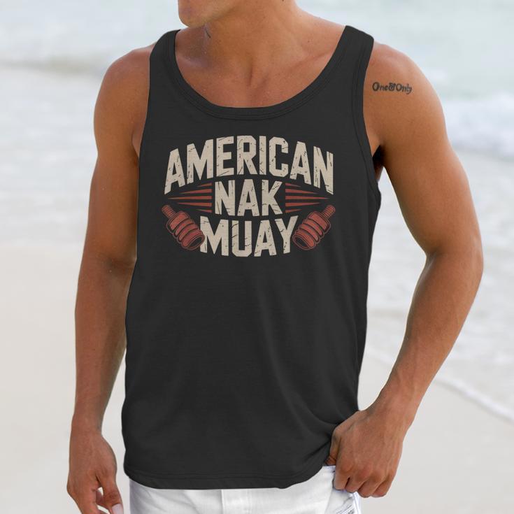 Muay Thai American Nak Fighter Identity Boxing Proud Sport Unisex Tank Top