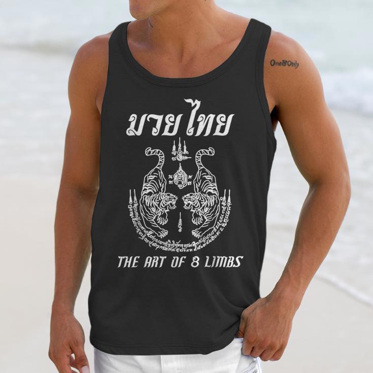 Muay Thai The Art Of 8 Limbs Martial Art Sak Yant Twin Tiger Unisex Tank Top