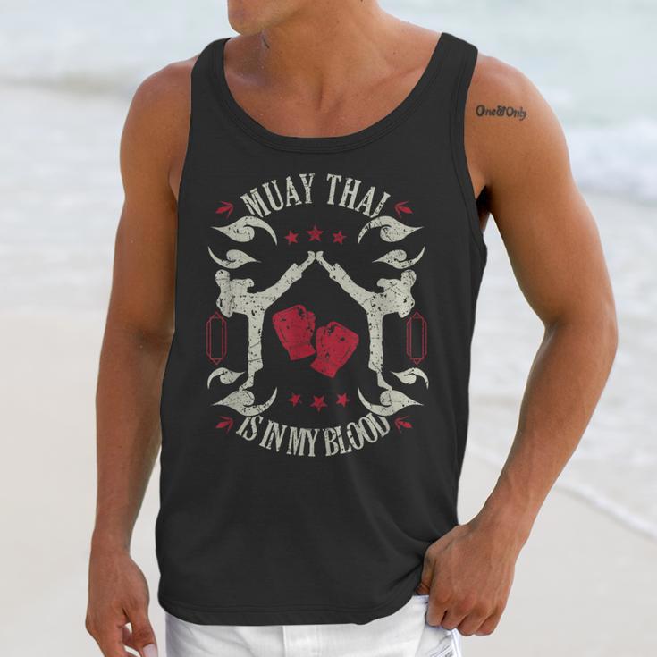 Muay Thai Is In My Blood Traditional Fighters Thai Boxing Unisex Tank Top