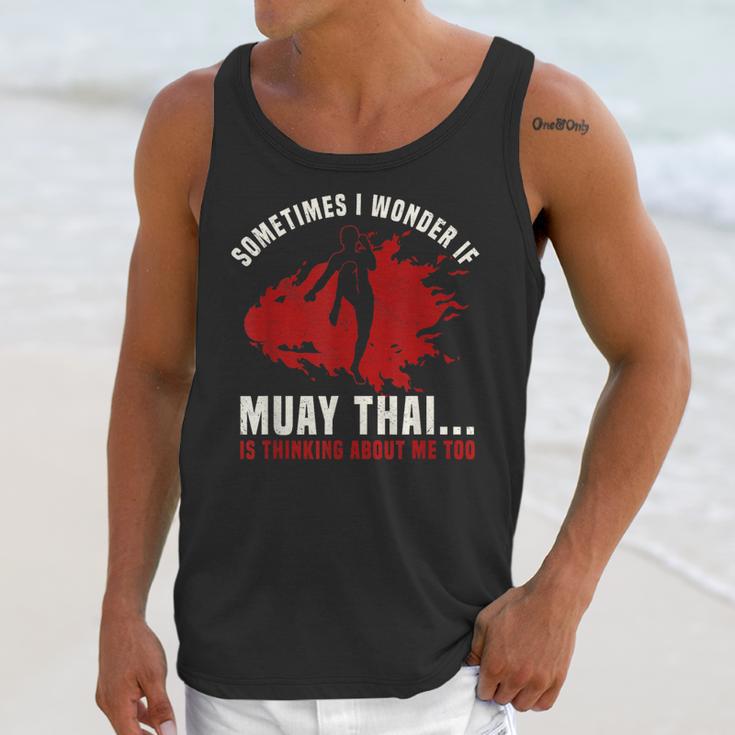 Muay Thai Boxing Teacher Kickboxing Martial Arts Instructor Unisex Tank Top
