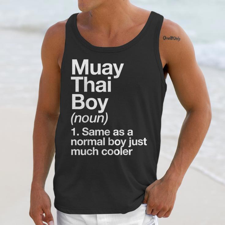 Muay Thai Boy Definition Martial Arts Sports Unisex Tank Top