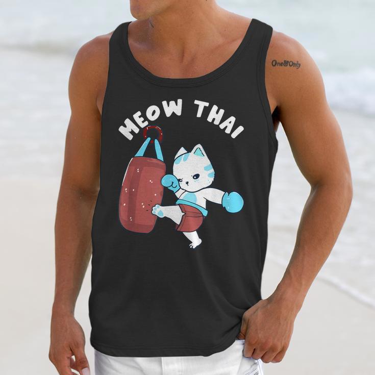 Muay Thai Cat Meow Thai Punch Bag Martial Arts Unisex Tank Top Muay Thai Cat Meow Thai Punch Bag Martial Arts Unisex Tank Top