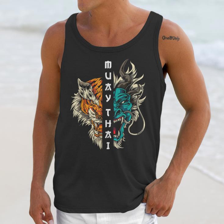 Muay Thai Dragon Tiger Unisex Tank Top Muay Thai Dragon Tiger Unisex Tank Top