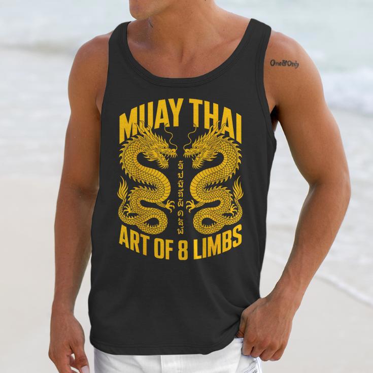 Muay Thai Dragons Thai Boxing Fighter Unisex Tank Top