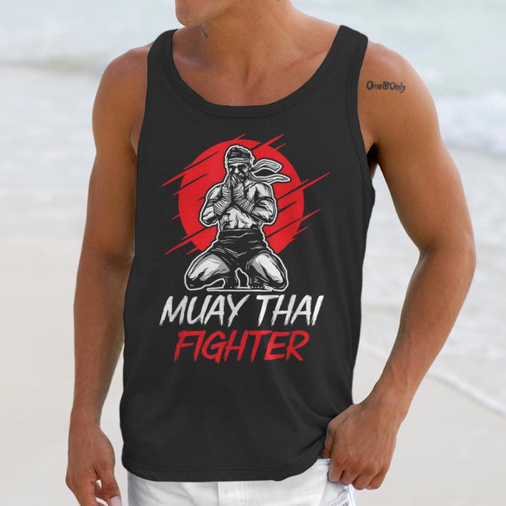 Muay Thai Fighter Martial Arts Boxing Hobby Unisex Tank Top