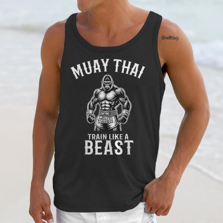 Muay Thai Gorilla Kickboxing And Gorilla Thai Boxing Unisex Tank Top Muay Thai Gorilla Kickboxing And Gorilla Thai Boxing Unisex Tank Top
