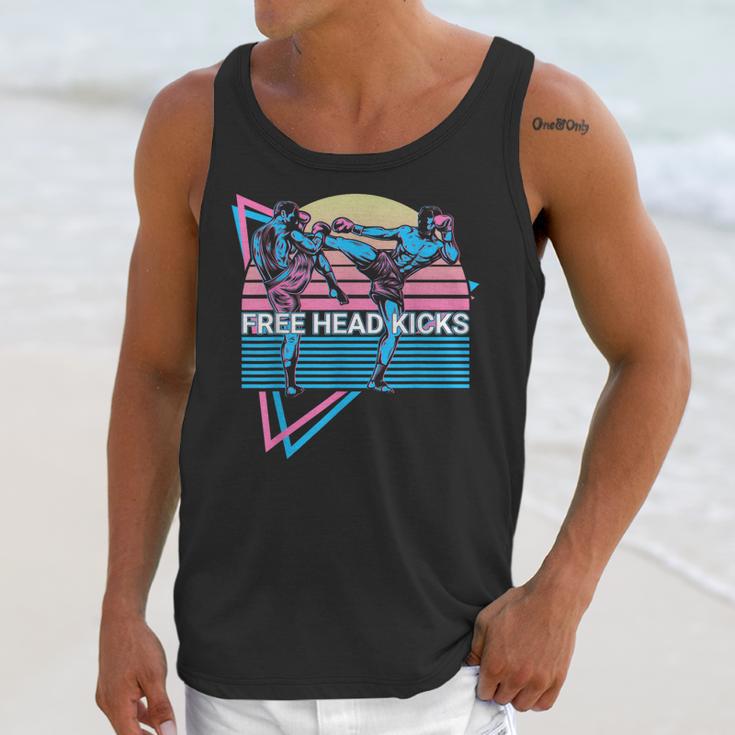 Muay Thai Kickboxing Retro Free Head Kicks Unisex Tank Top Muay Thai Kickboxing Retro Free Head Kicks Unisex Tank Top