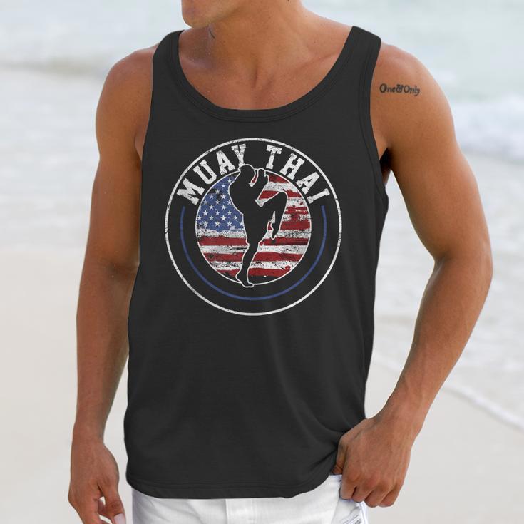 Muay Thai Kickboxing Vintage Unisex Tank Top Muay Thai Kickboxing Vintage Unisex Tank Top