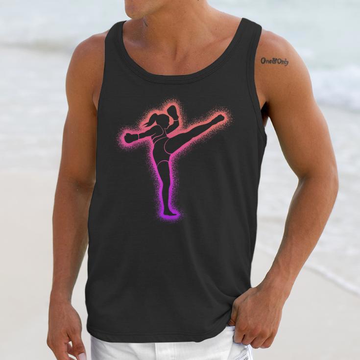 Muay Thai Martial Arts Kickboxer Women Girls Kickboxing Unisex Tank Top