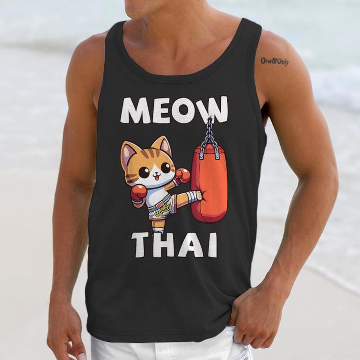 Muay Thai Meow Thai Thai Boxing For Boys Muay Thai Cat Unisex Tank Top Muay Thai Meow Thai Thai Boxing For Boys Muay Thai Cat Unisex Tank Top