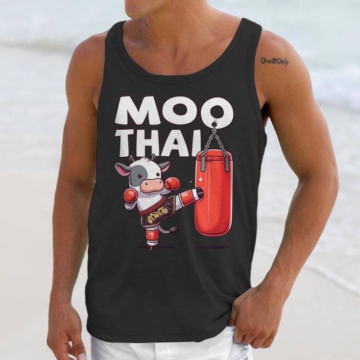 Muay Thai Moo Thai Thai Boxing For Youth Muay Thai Cow Unisex Tank Top Muay Thai Moo Thai Thai Boxing For Youth Muay Thai Cow Unisex Tank Top