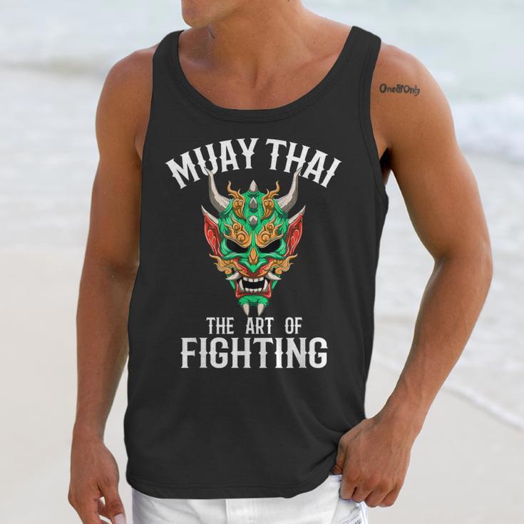 Muay Thai Oni Mask Thai Boxing And Kickboxing Unisex Tank Top Muay Thai Oni Mask Thai Boxing And Kickboxing Unisex Tank Top