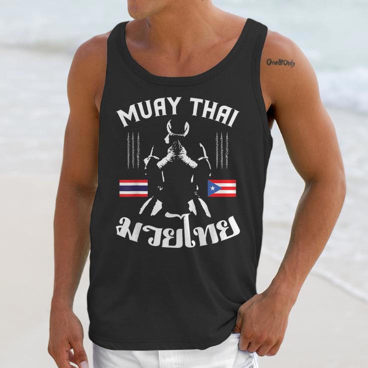 Muay Thai Puerto Rico Flag Martial Arts Thai Boxing Coach Unisex Tank Top Muay Thai Puerto Rico Flag Martial Arts Thai Boxing Coach Unisex Tank Top