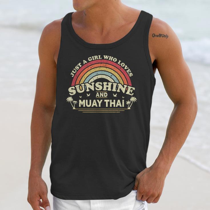 Muay Thai Shirt A Girl Who Loves Sunshine And Muay Thai Unisex Tank Top Muay Thai Shirt A Girl Who Loves Sunshine And Muay Thai Unisex Tank Top