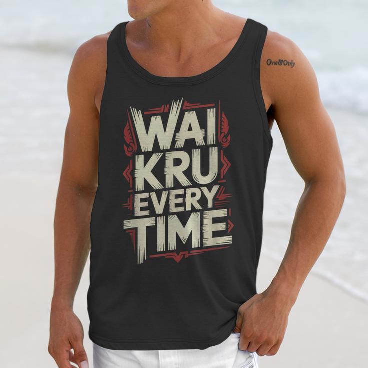 Muay Thai Wai Kru Respect Ritual Ceremony Fighter Identity Unisex Tank Top