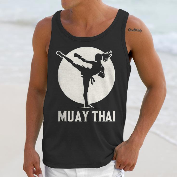 Muay Thai Woman Image Unisex Tank Top Muay Thai Woman Image Unisex Tank Top