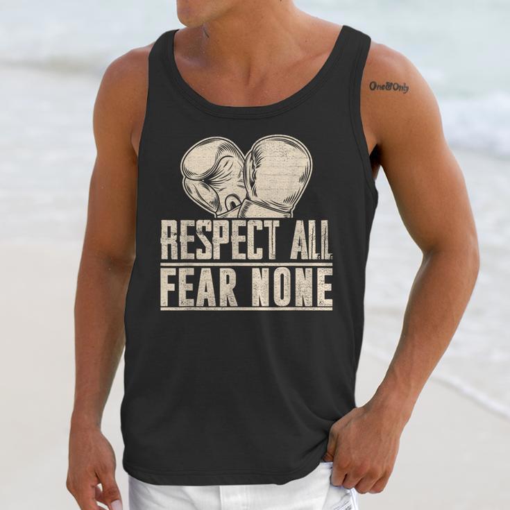 Respect All Fear None Muay Thai Unisex Tank Top Respect All Fear None Muay Thai Unisex Tank Top