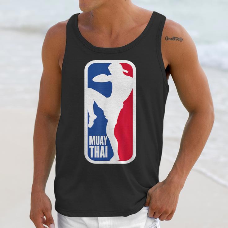 Vintage Muay Thai Fighter MMA Street Fight Kickboxing Club Unisex Tank Top