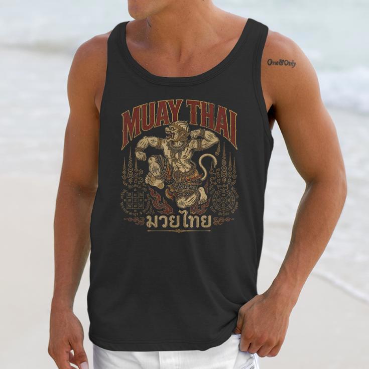 Vintage Muay Thai Spirit Thai Boxing Fighter Soul Monkey Unisex Tank Top Vintage Muay Thai Spirit Thai Boxing Fighter Soul Monkey Unisex Tank Top