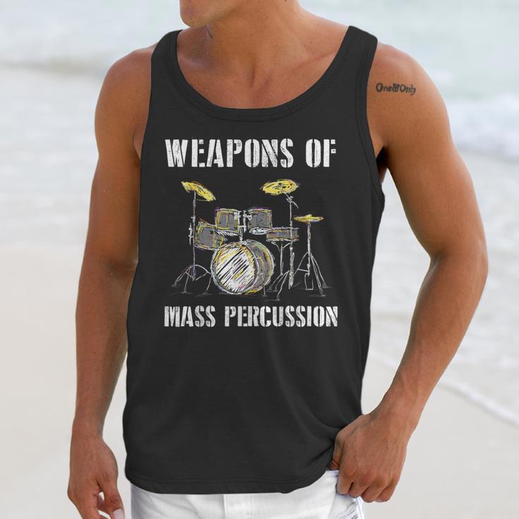 Weapons Of Mass Percussion Band Best Drummer Drum Kit Unisex Tank Top Weapons Of Mass Percussion Band Best Drummer Drum Kit Unisex Tank Top
